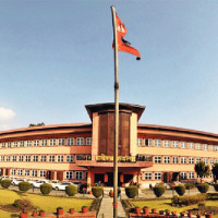 Saudi ambassador pays farewell call on President Paudel