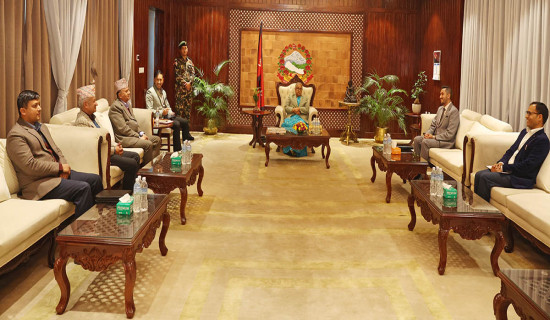 PM Karki discusses with UML leaders on election bid