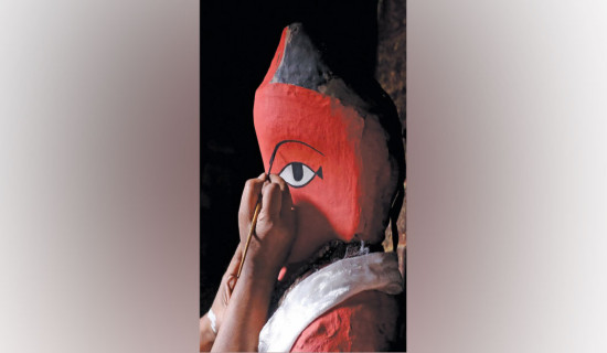 Rato Machhindranath brought to Tabaha from Bungamati