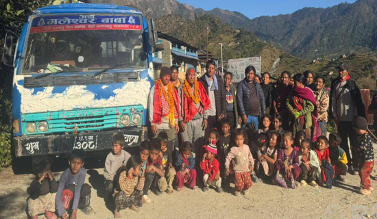 Passenger Bus reaches Malkawang for the first time