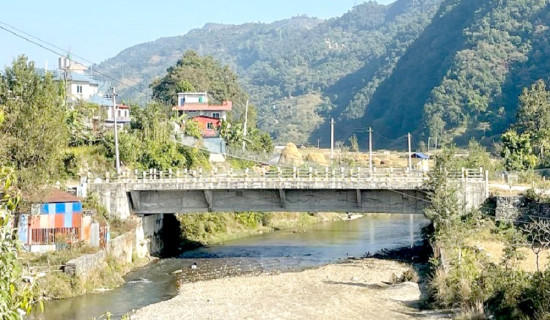 Concrete bridge without road