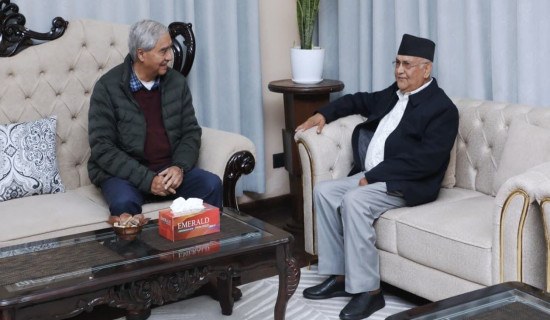 NC President Deuba, UML Chair Oli meet first time after Gen Z protest