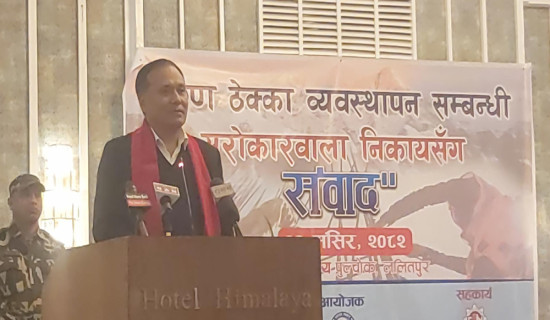 Women worker helps on gravel crushing in Jajarkot