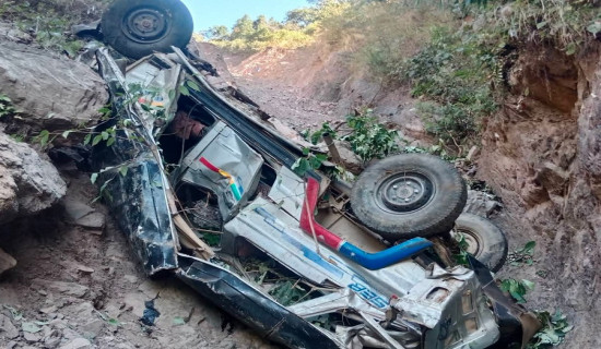 Palpa jeep accident: Death toll reaches four