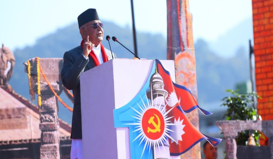 UML will ensure nation does not veer off course: Chairman Oli