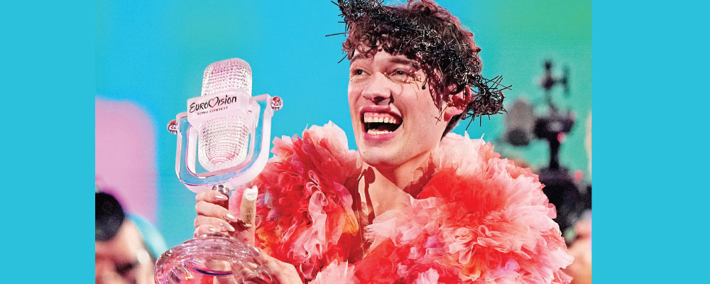 Eurovision champion Nemo returns winner&#039;s trophy