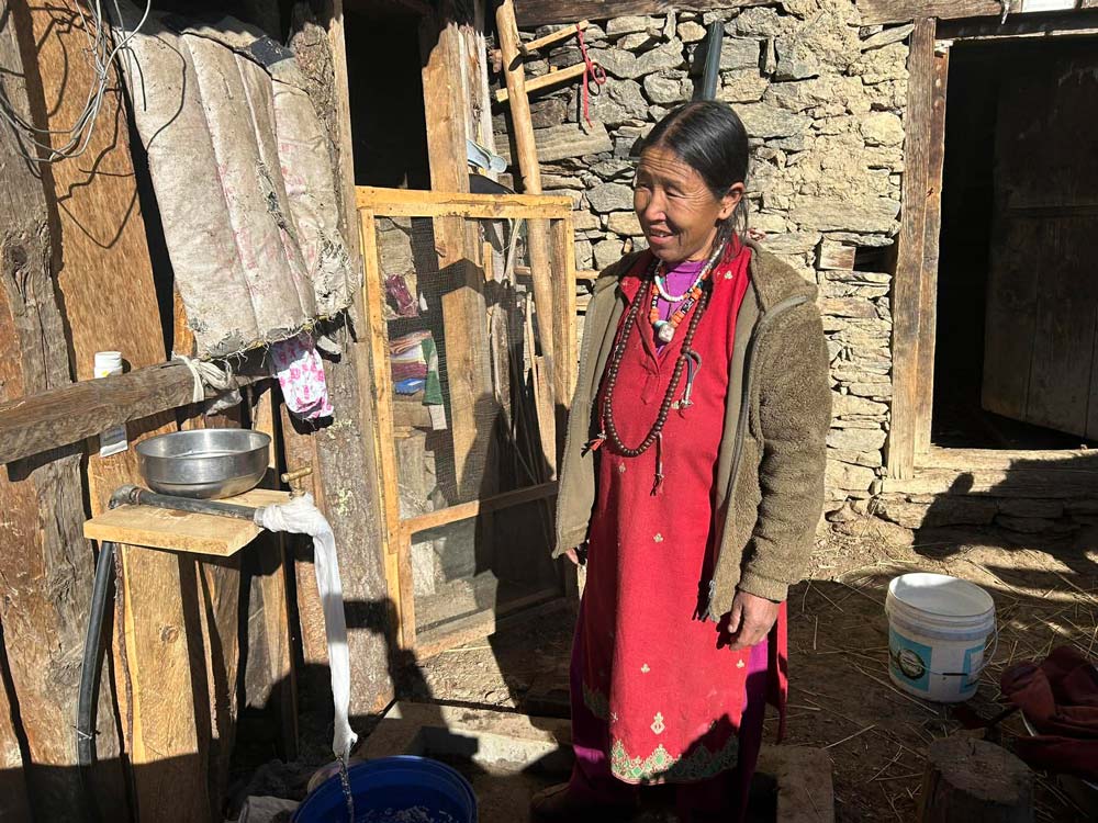 Water taps installed in household of Limatang, Humla