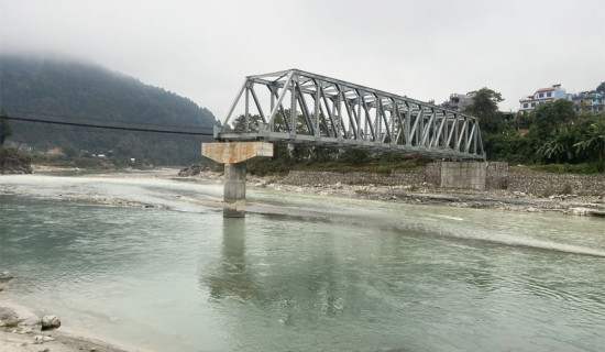 Construction of bridge over Seti River stalled