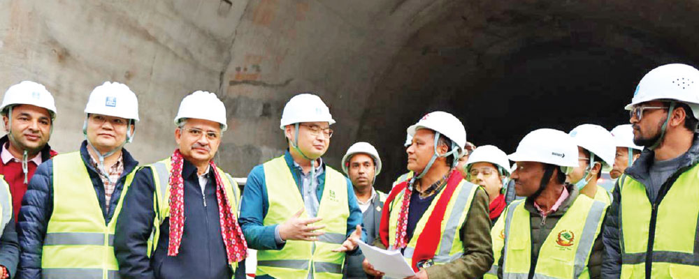 Minister Ghising instructs stakeholders to speed up work on Siddhababa Tunnel