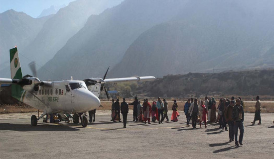 Private airlines companies suspend services along Pokhara-Jomsom route