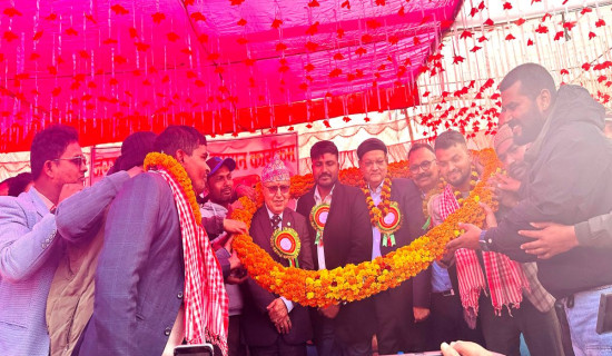 Finance Minister Khanal and Madhes Province Chief Minister Yadav meet