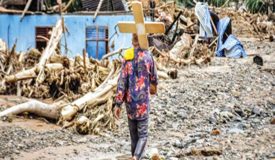 Indonesians in disaster-struck Sumatra mark Christmas