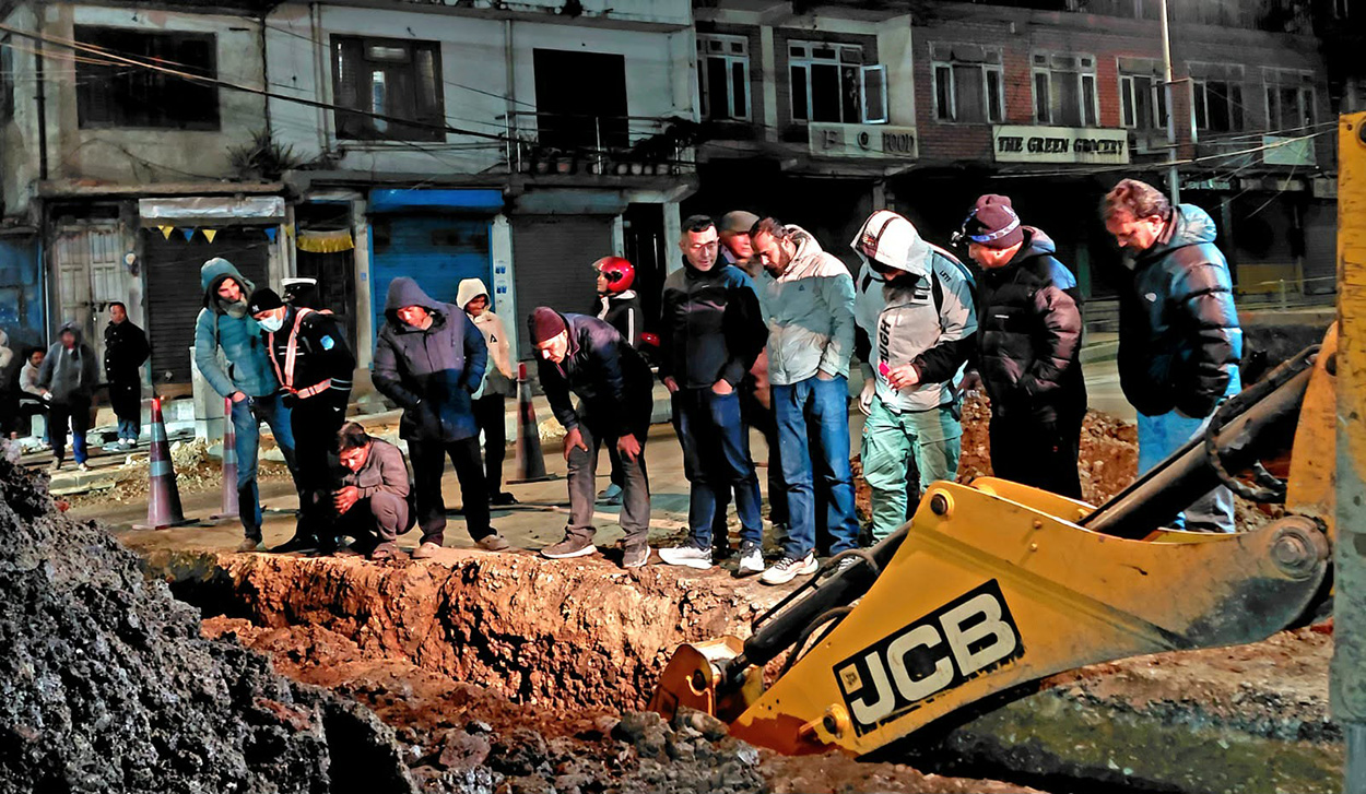 Sundhara drainage blocked for past 25 years reopens