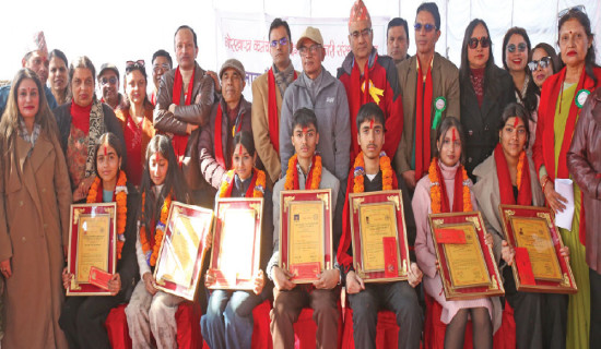 Gorkhapatra cooperative honours seven students