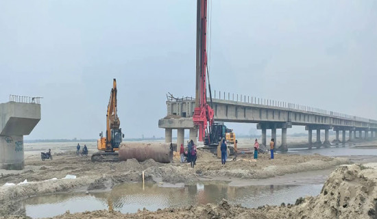 Work on delayed Kamala Bridge underway