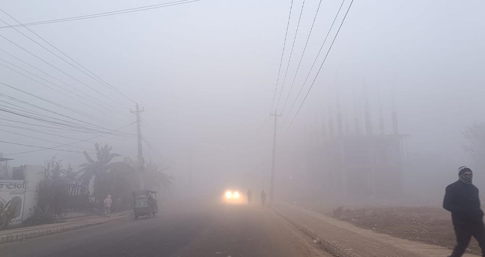 Haze prevailing in Terai; Light rain and snowfall likely in high mountainous area