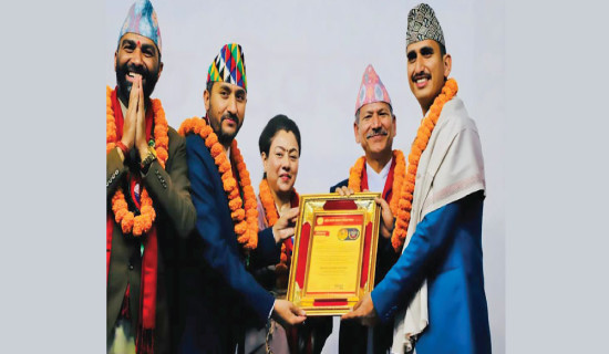 Bhoj Raj Thapa, others honoured
