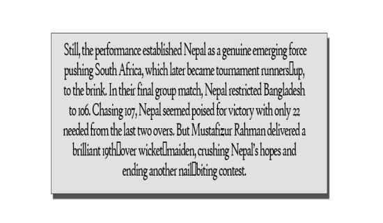 Nepal In T20 WCs