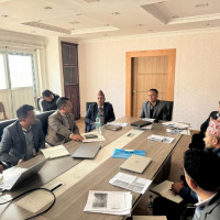 Beekeepers harvest honey in Hetauda