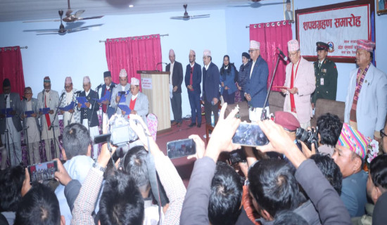 Koshi province cabinet reshuffled; newly-appointed ministers sworn-in