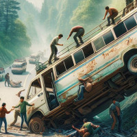 Locals managing flower garlands for Bhai Tika (Photo Feature)