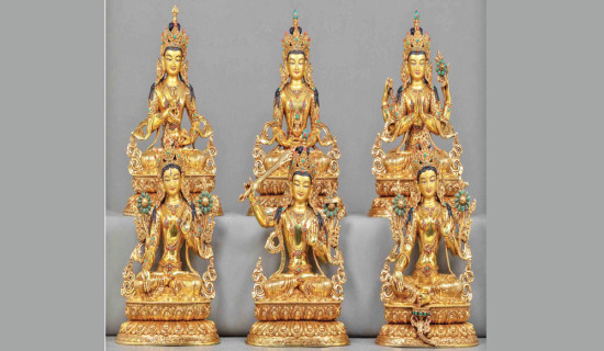 Meeting between Madhes Province Chief Labh and PM Karki