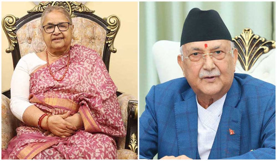 UML Chair Oli holds meeting with PM Karki