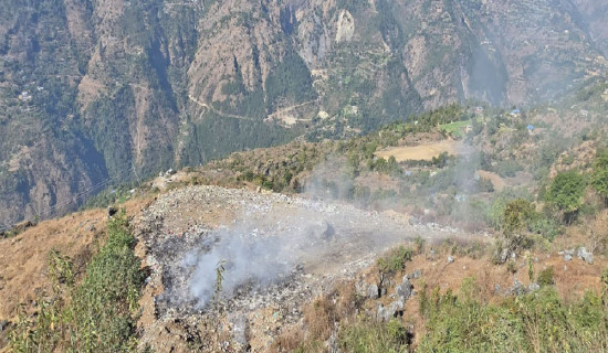 Musikot locals protest garbage disposal at Satipole