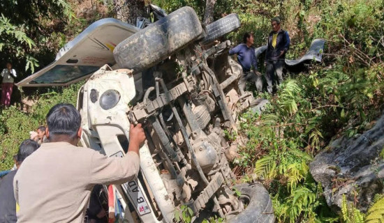 Nine injured in Solukhumbu jeep accident
