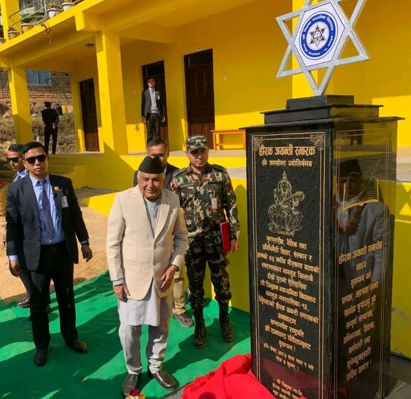 President Paudel in Baglung