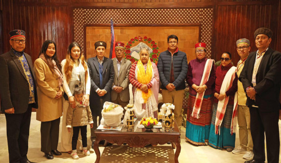 Ghedung delegates call on PM Karki