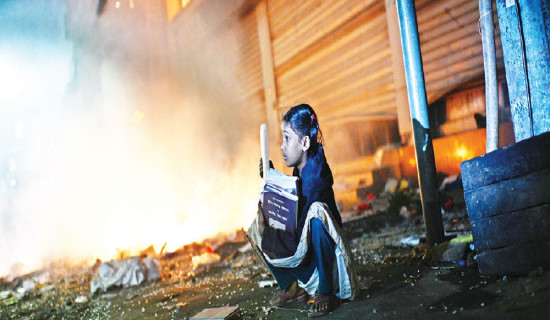 Fire destroys wheat crop in Kanchanpur, Kailali