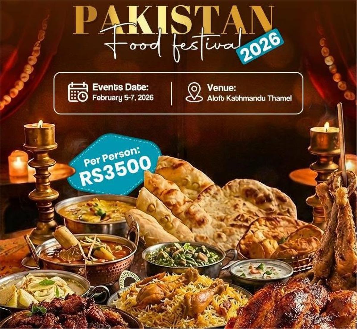 Pakistan food festival on February 5-7