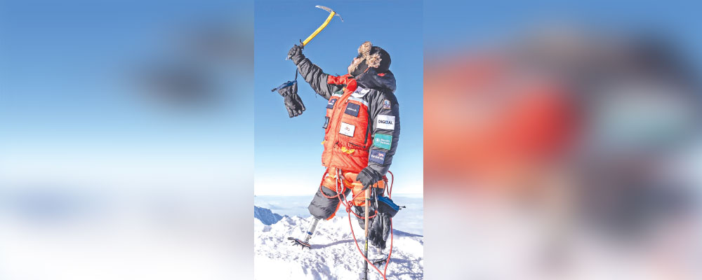 Hari Budha becomes world's first 'double amputee' to scale Seven Summits