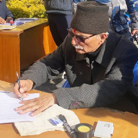 Prithvi Highway being blacktopped