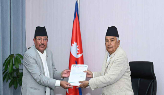 National Assembly election report presented to President Paudel
