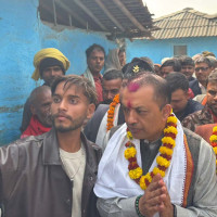 Snowfall, rain in Rukumpurba, mid-hill highway blocked