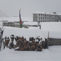 YCL volunteers clear  landslide debris