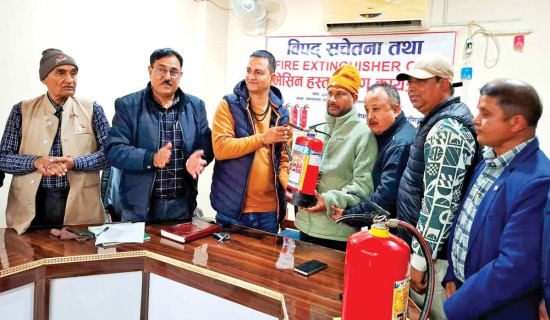 NCCI hands over 25 fire extinguishers