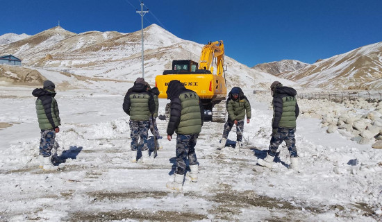 Snow removal underway on blocked Korala Road