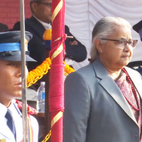 Bamboo fencing built to stop floods, erosion