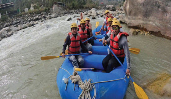 Rafting business on Marsyangdi comes to standstill
