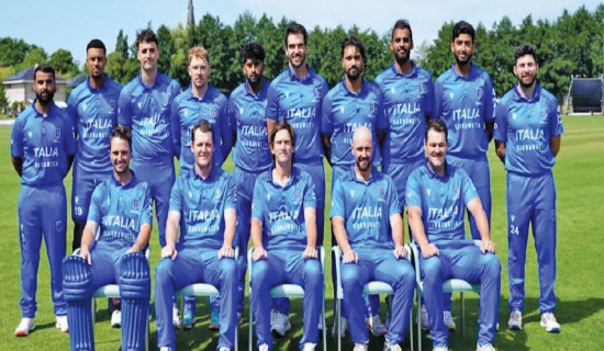 Italy’s cricketers chase history in T20 World Cup debut