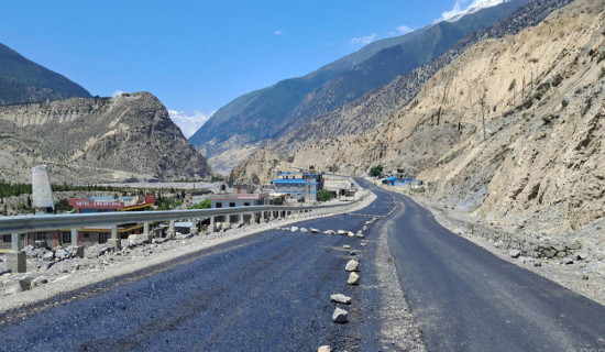 Landslide prevention works begin on Beni-Jomsom road