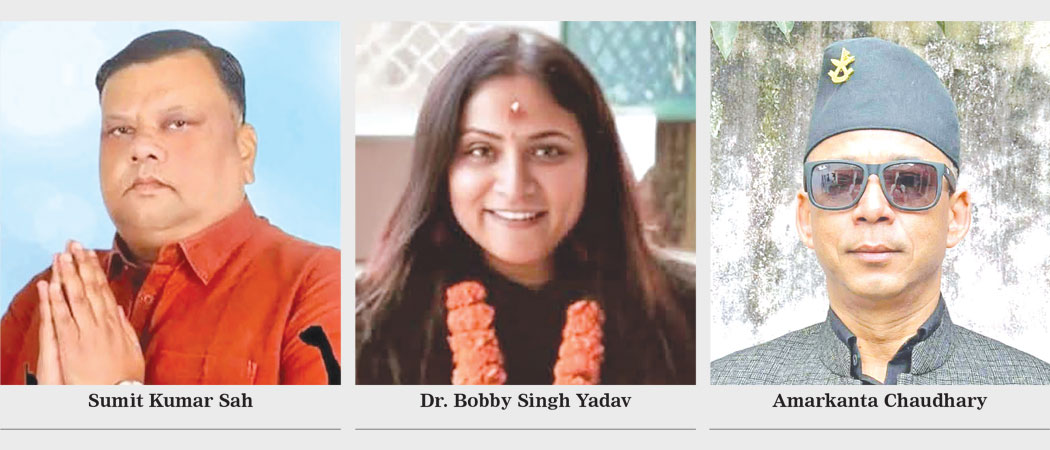 Three Saptari candidates seek to carry  forward their fathers’ political legacy