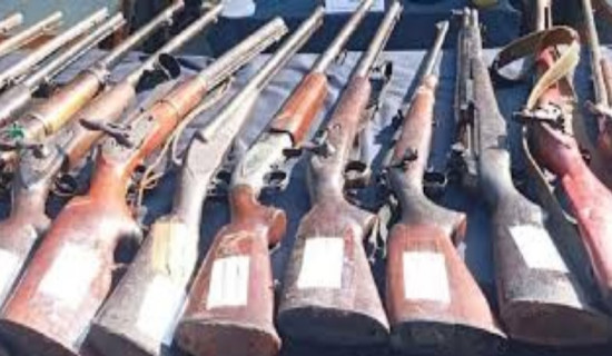 75 licensed weapons handed over to police in Banke