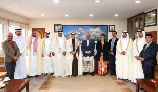 Discussion with Minister on Nepal-Qatar economic cooperation