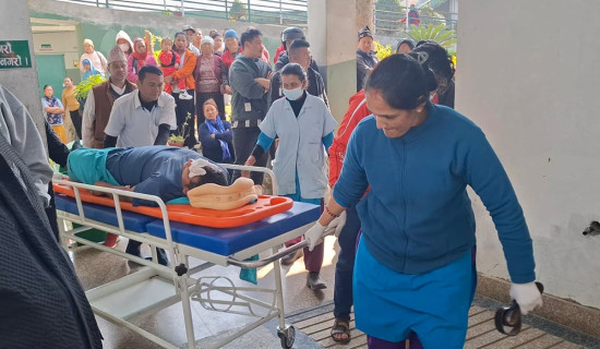One dead, seven injured in Lamjung jeep accident