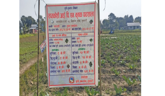 Sunsari farmer schools boost skills, farming