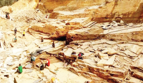 Slate mine reduced to an election slogan